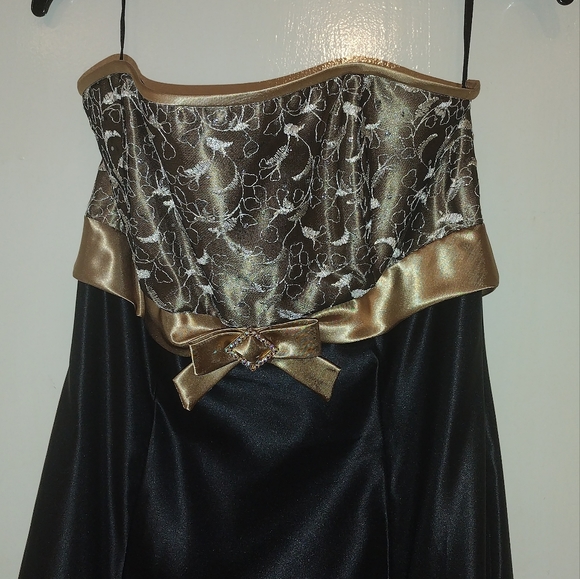 Jessica McLintock for Gunne Sax Strapless evening gown size 11 - Picture 3 of 4